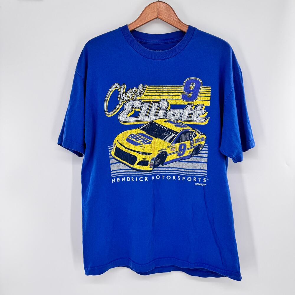 Chase Elliott #9 Hendrick Motorsports NASCAR Blue Racing Graphic Tee XL